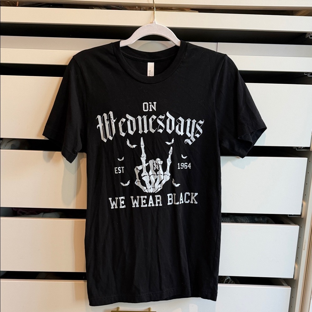 On Wednesdays We Wear Black Graphic Tee